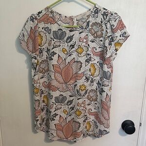 LOFT‎ Multicolor Floral Blouse womens size XS